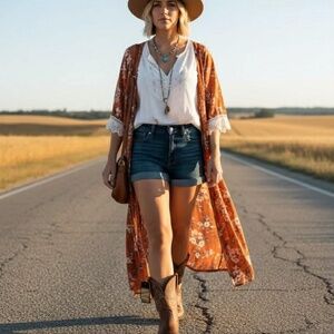 Ariat Fatbaby Saddle Ladies Western Boots - Russet Rebel